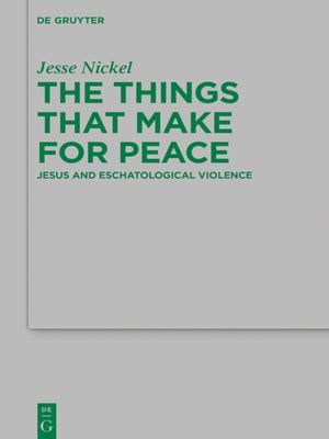 cover image of The Things that Make for Peace